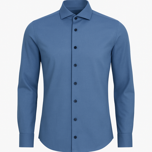 Baumwollhemd Blau - Kesbury Hemden