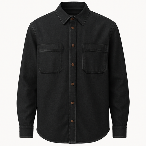 Denimhemd Schwarz - Kesbury Hemden