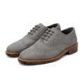 Graue Brogues - Kesbury Schuhe