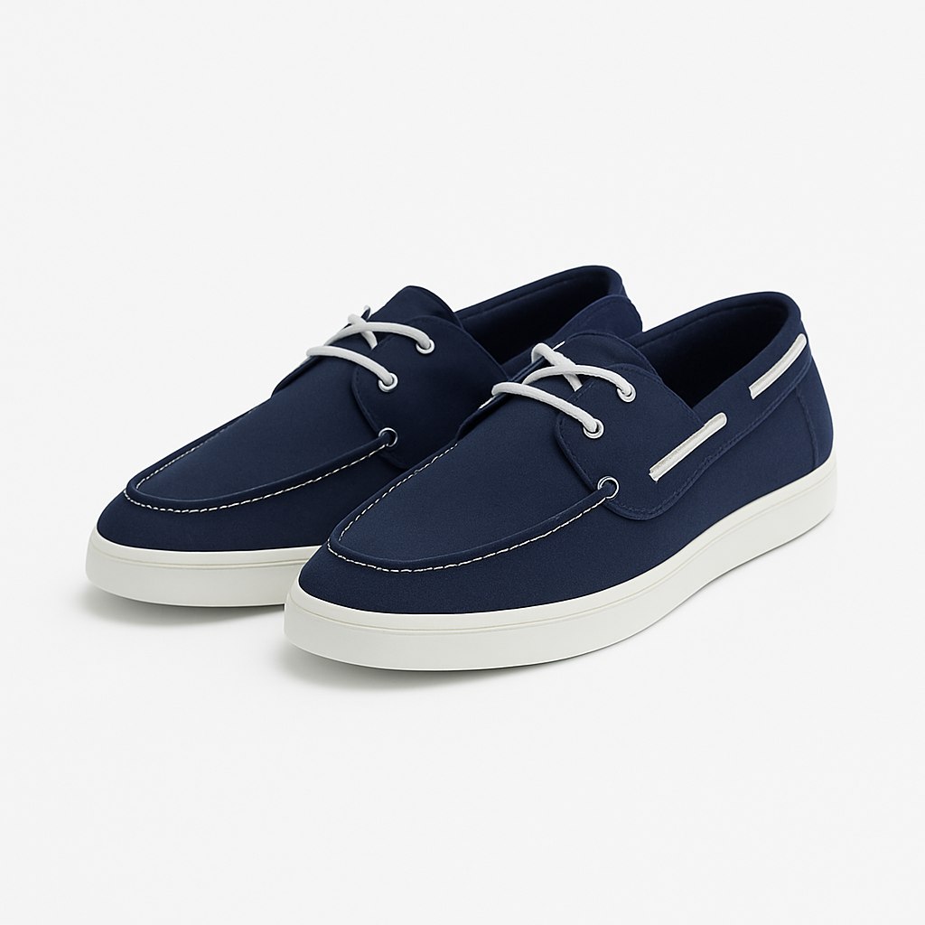 Marinefarbene Segelschuhe - Kesbury Schuhe