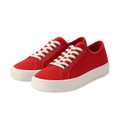 Rote Leinensneaker - Kesbury Schuhe