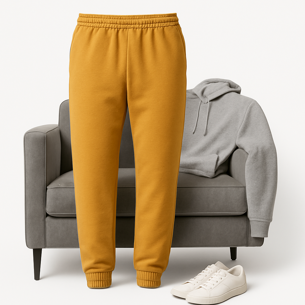 Senfgelbe Jogger - Kesbury Hosen